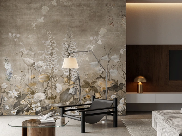 Carta da parati Bruma Inkiostro Bianco