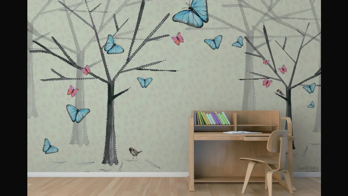 Carta da parati Butterfly di Glamora