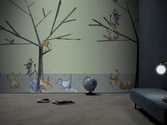 Carta da parati Cats di Glamora