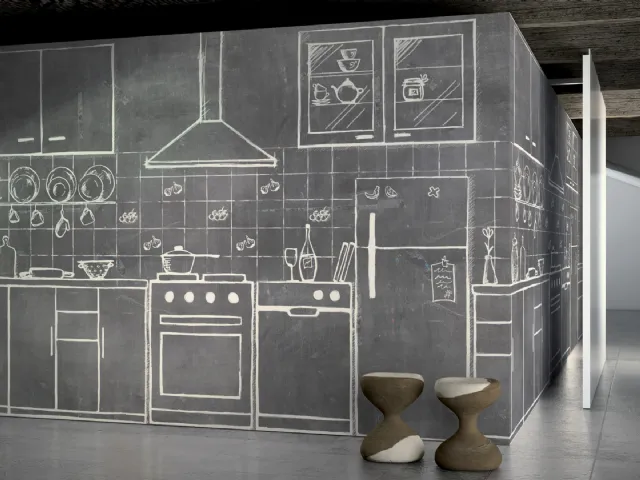 Carta da parati Flat Loft di Glamora