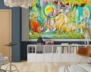 Carta da parati Friends di Inkiostro Bianco