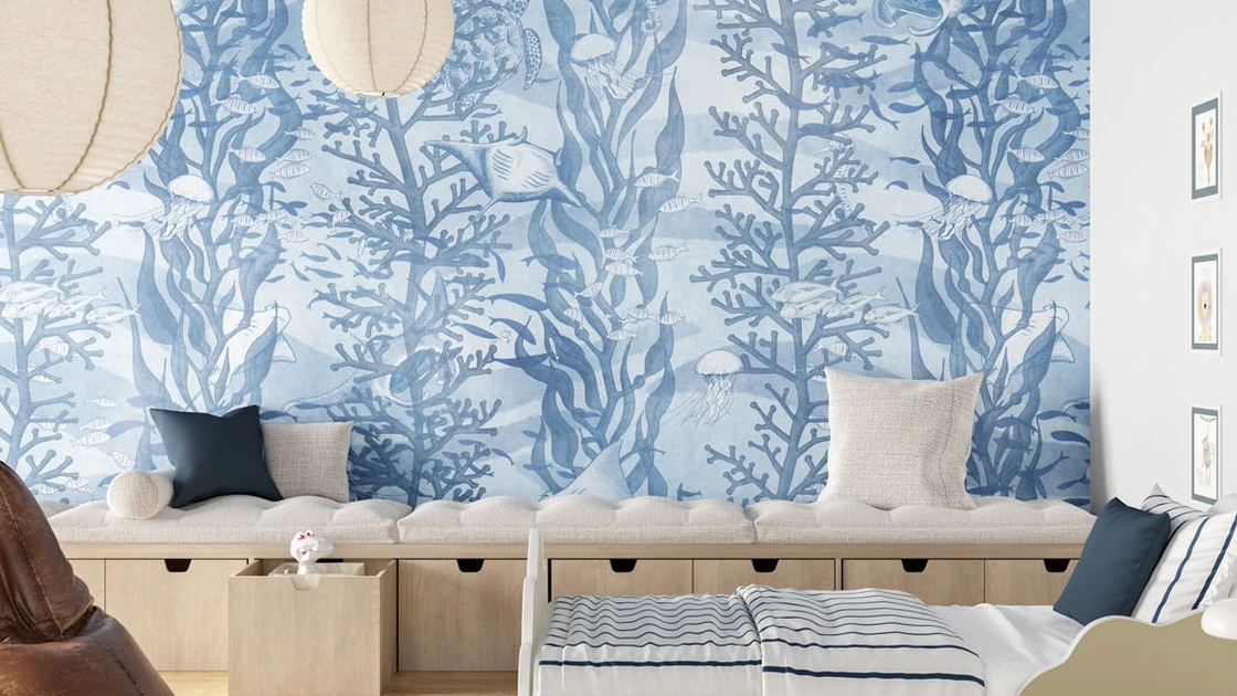 Carta da parati Kelp di Inkiostro Bianco