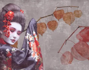 Carta da parati Maiko di Inkiostro Bianco