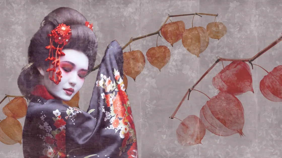 Carta da parati Maiko di Inkiostro Bianco