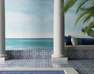 Carta da parati Oltremare di Inkiostro Bianco