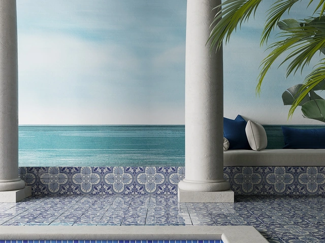 Carta da parati Oltremare di Inkiostro Bianco