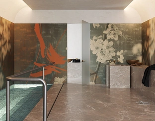 Carta da parati Yukata di Inkiostro Bianco