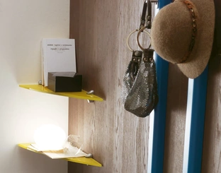 Mensola Colonia in vetro colorato di Ponti Terenghi