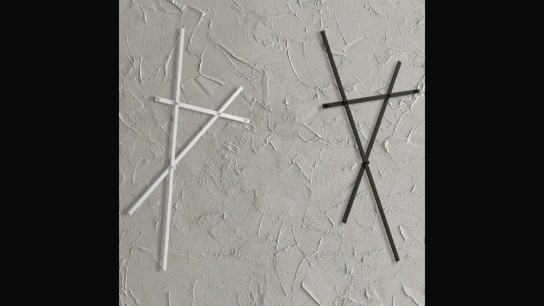 Appendiabiti Cross in metallo verniciato di Ponti Terenghi