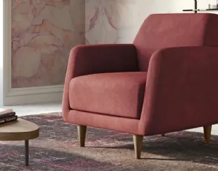 Tappeto di design Fantasia dalle eleganti tonalità rosate di Doimo Salotti