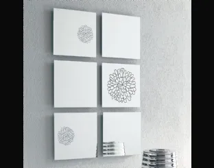 Specchio con serigrafia Frill di Ponti Terenghi
