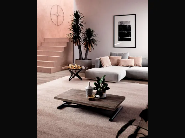 Tavolino trasformabile in eco legno Mondial di Ozzio