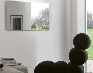 Specchio Minorca con cornice in plexiglass di Ponti Terenghi