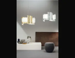 Lampada 2021 in vetro curvo di Ondaluce