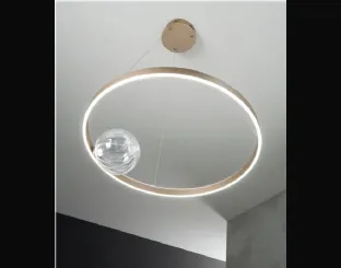 Lampada Lisboa in metallo e vetro soffiato di Ondaluce