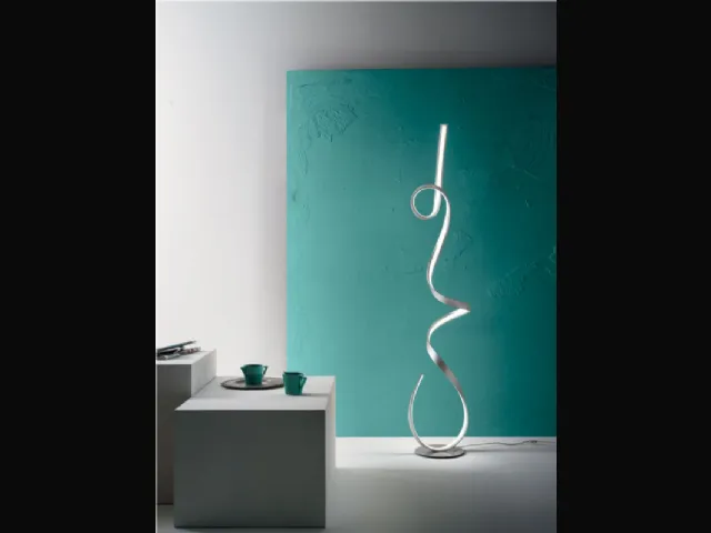 Lampada Lumen in metallo silver di Ondaluce