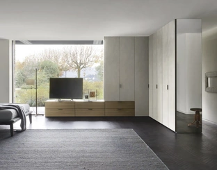 Armadio angolare Collage di Sangiacomo