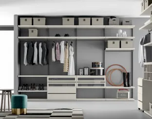 Cabina Armadio Easy Project Up in laccato opaco di Dall'Agnese