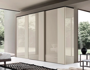 Armadio Sintesi con ante scorrevoli in Vetro di Sangiacomo