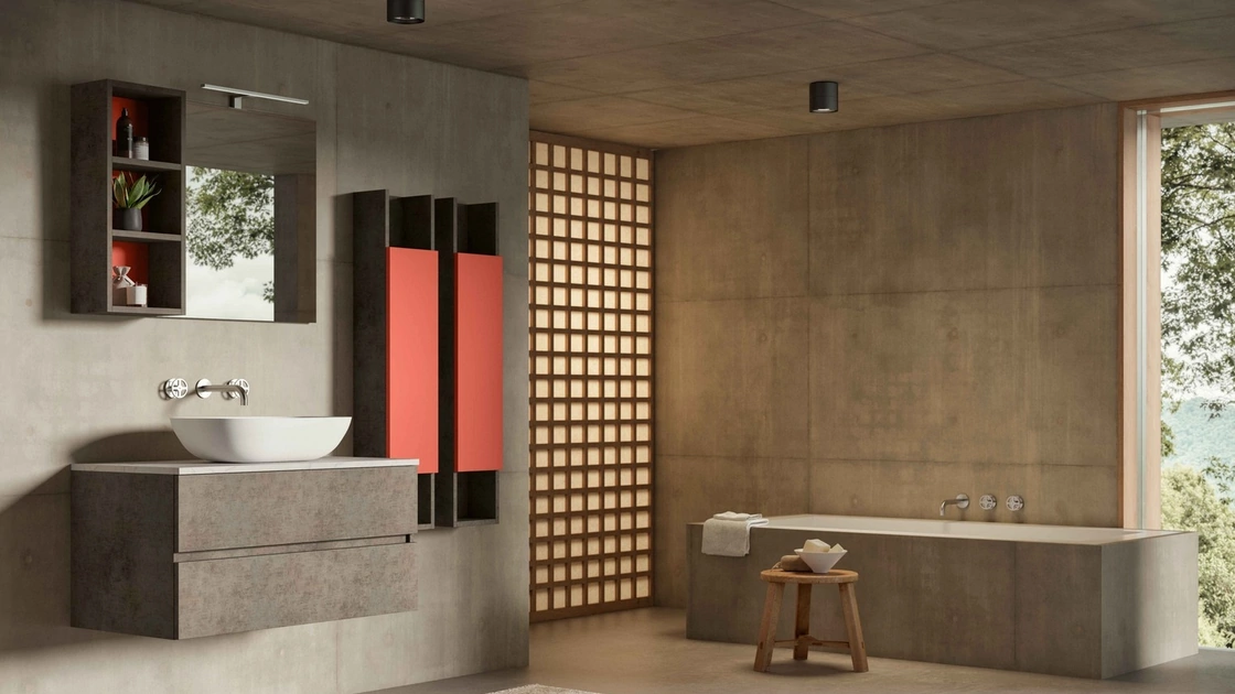 Mobile da Bagno sospeso Volo Evolution 02 di Arredoquattro