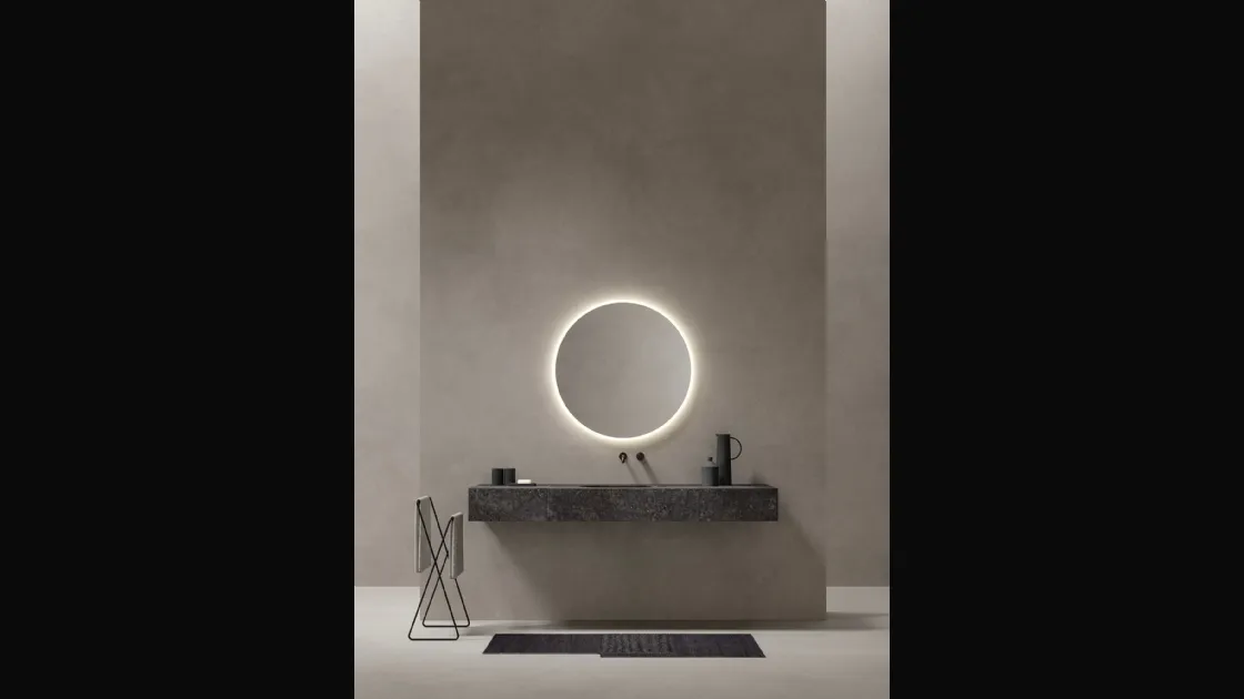 Mobile da Bagno sospeso in marmo Azuco 24 03 di Milldue