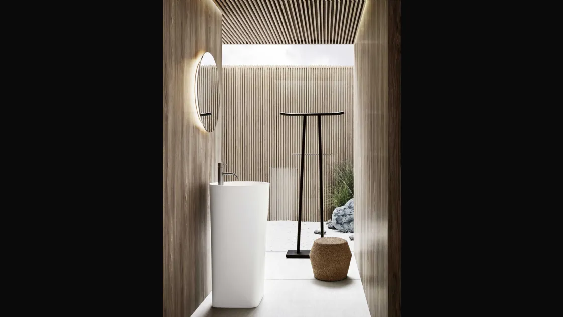 Mobile da Bagno a terra in Cristalplant Azuma 24 06 di Milldue