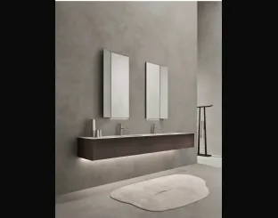 Mobile da Bagno sospeso in Rovere termocotto Azuma 24 04 di Milldue