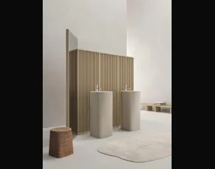 Mobile da Bagno a terra in Cristalplant laccato Azuma 24 07 di Milldue