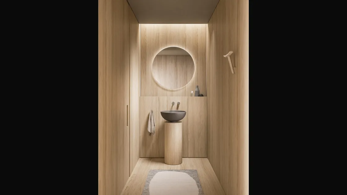 Mobile da Bagno in rovere Caba 24 01 di Milldue