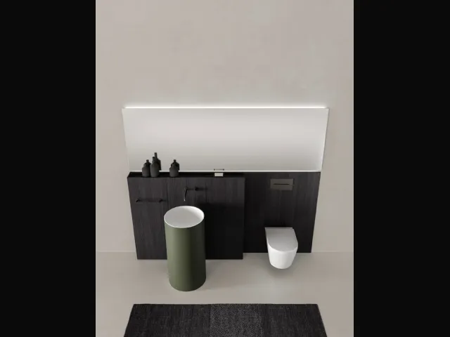 Mobile da Bagno in nobilitato Venato Mirto Caba 24 04 di Milldue
