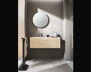 Mobile da Bagno sospeso in nobilitato venato vaniglia One 19 01 di Milldue