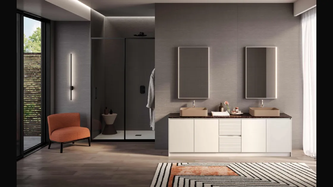 Mobile da Bagno a terra Genius 08 di Arredoquattro