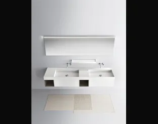 Mobile da Bagno sospeso in laccato opaco One 19 06 di Milldue