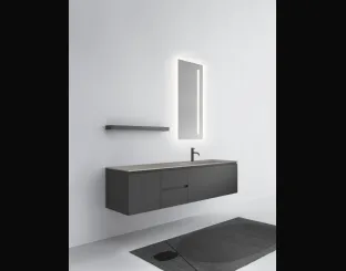 Mobile da Bagno sospeso in laccato opaco One 19 07 di Milldue