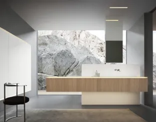 Mobile da Bagno sospeso in Rovere Puro 24 10 di Milldue