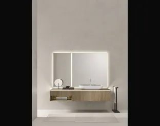 Mobile da Bagno sospeso in rovere miele Puro 19 06 di Milldue