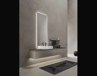 Mobile da Bagno sospeso in laccato opaco Puro 24 08 di Milldue