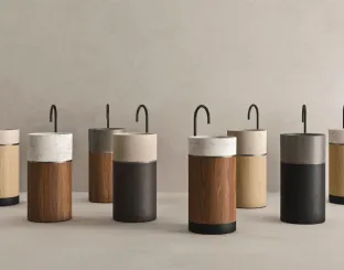 Lavabo verticale in legno con parte superiore in marmo o pietra Roma 24 05 di Milldue