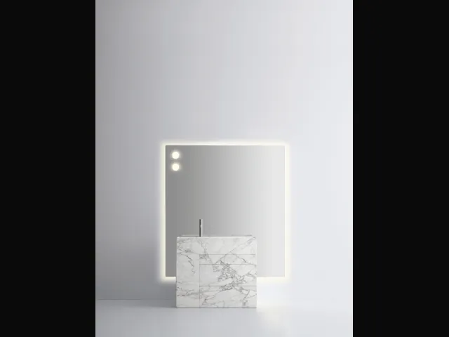 Mobile da Bagno in marmo bianco arabescato Touch 19 02 di Milldue