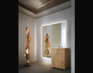 Mobile Bagno da appoggio in rovere barrique Touch 24 04 di Milldue