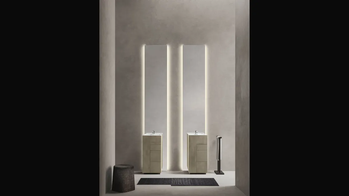 Mobile da Bagno in argilla arena Touch 24 06 di Milldue