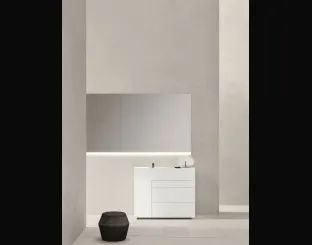 Mobile Bagno da appoggio in laccato bianco opaco Touch 24 05 di Milldue