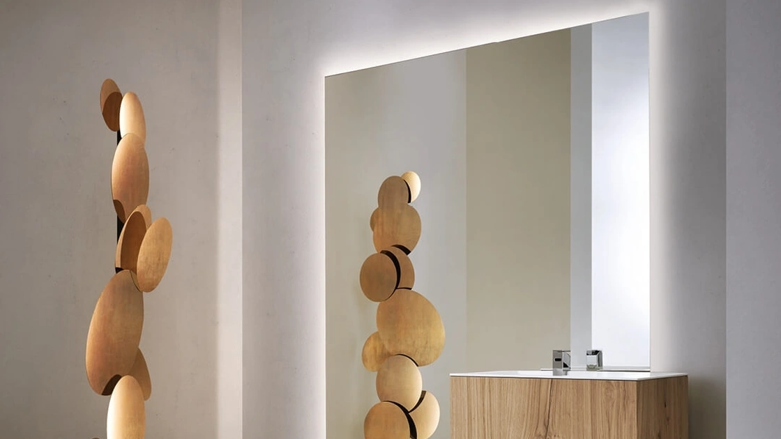 Mobile Bagno da appoggio in rovere barrique Touch 24 04 di Milldue