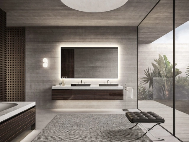 Mobile da Bagno sospeso Vitage Four Seasons 19 in ebano e marmo di Milldue