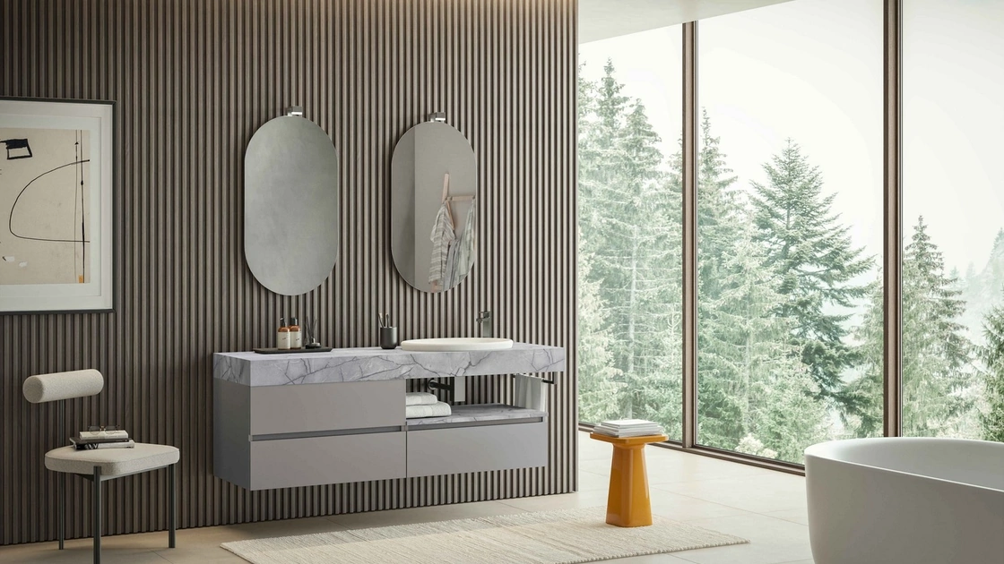 Mobile da Bagno sospeso Volo Evolution 03 di Arredoquattro