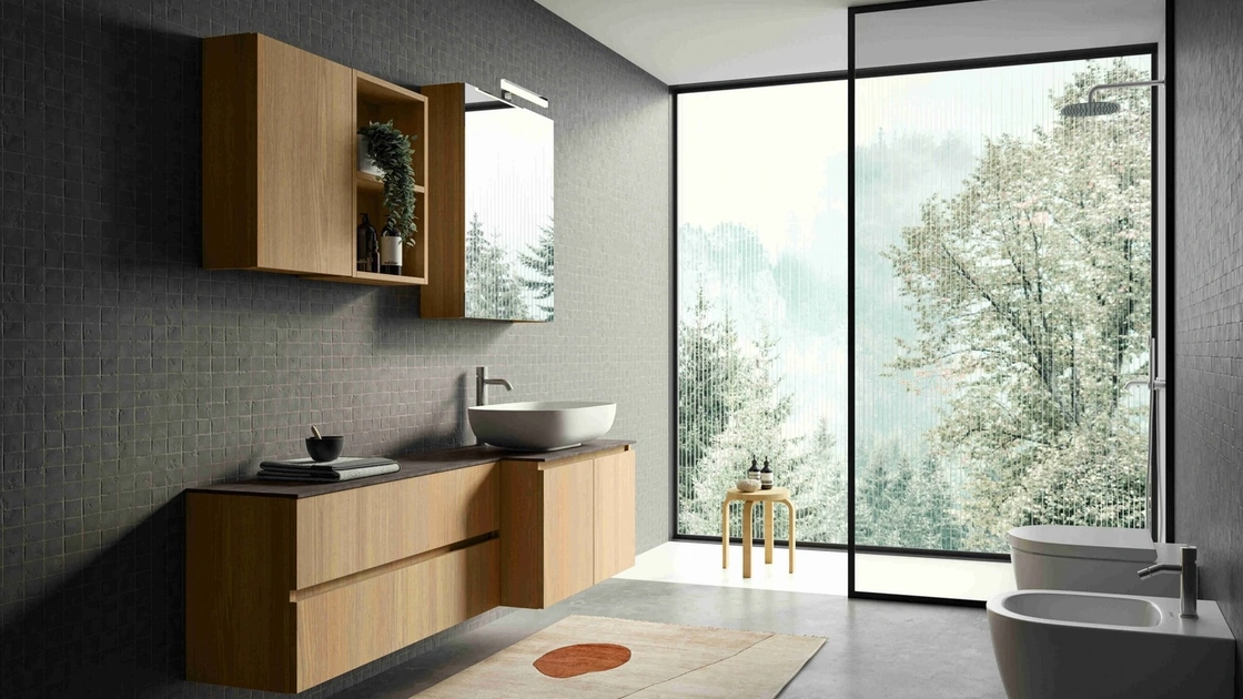 Mobile da Bagno sospeso Volo Evolution 08 di Arredoquattro