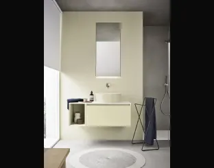 Mobile da Bagno sospeso in laccato opaco Zenit 24 05 di Milldue