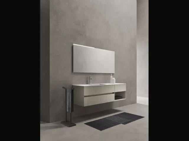 Mobile da Bagno sospeso in rovere tundra Zenit 19 02 di Milldue