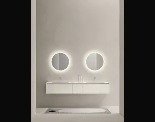 Mobile da Bagno sospeso laccato lucido Zenit 24 03 di Milldue
