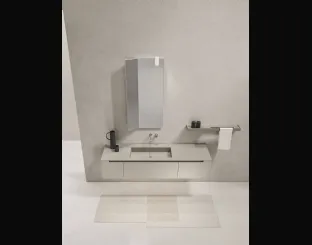 Mobile da Bagno sospeso in laccato opaco Zenit 24 02 di Milldue